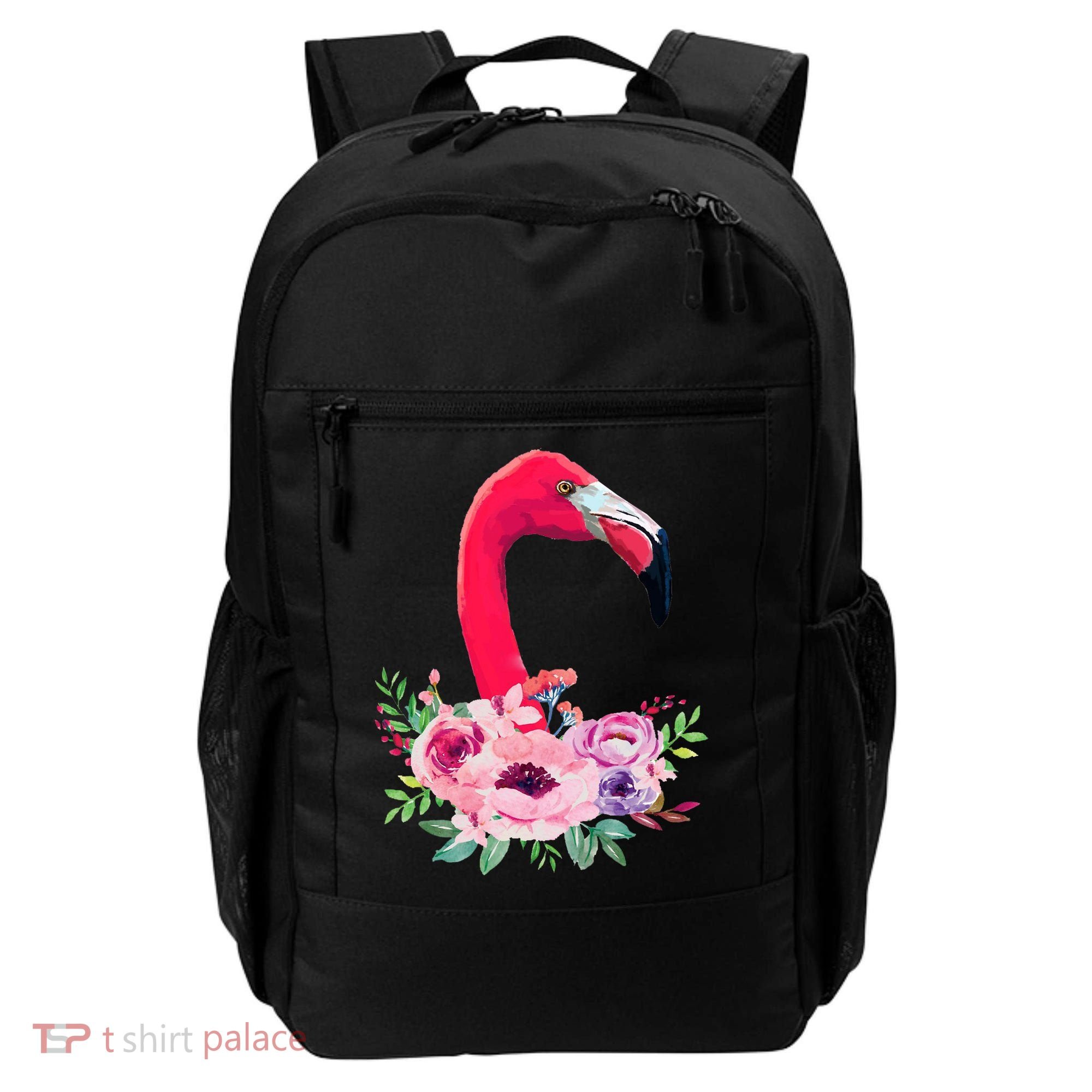 Flamingo Floral Art Backpack