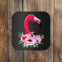 Flamingo Floral Art Coaster thumb 0