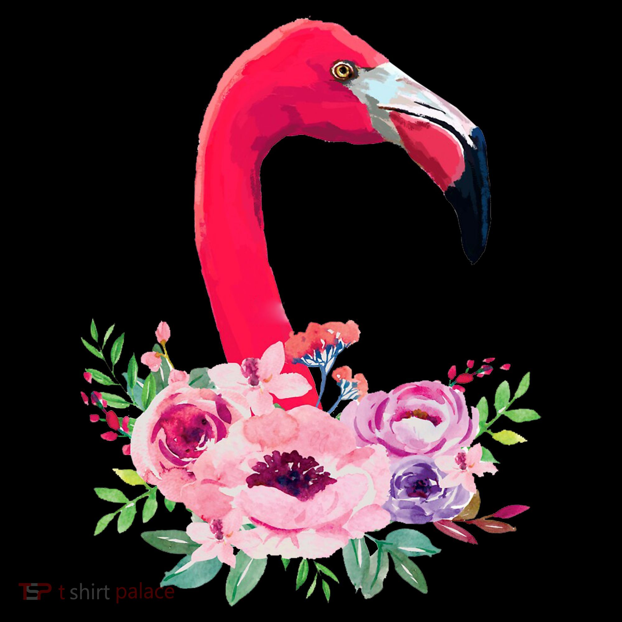 Flamingo Floral Art Toddler Hoodie