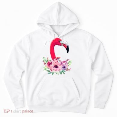 Flamingo Floral Art Hoodie