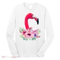 Flamingo Floral Art Long Sleeve Shirt thumb 0