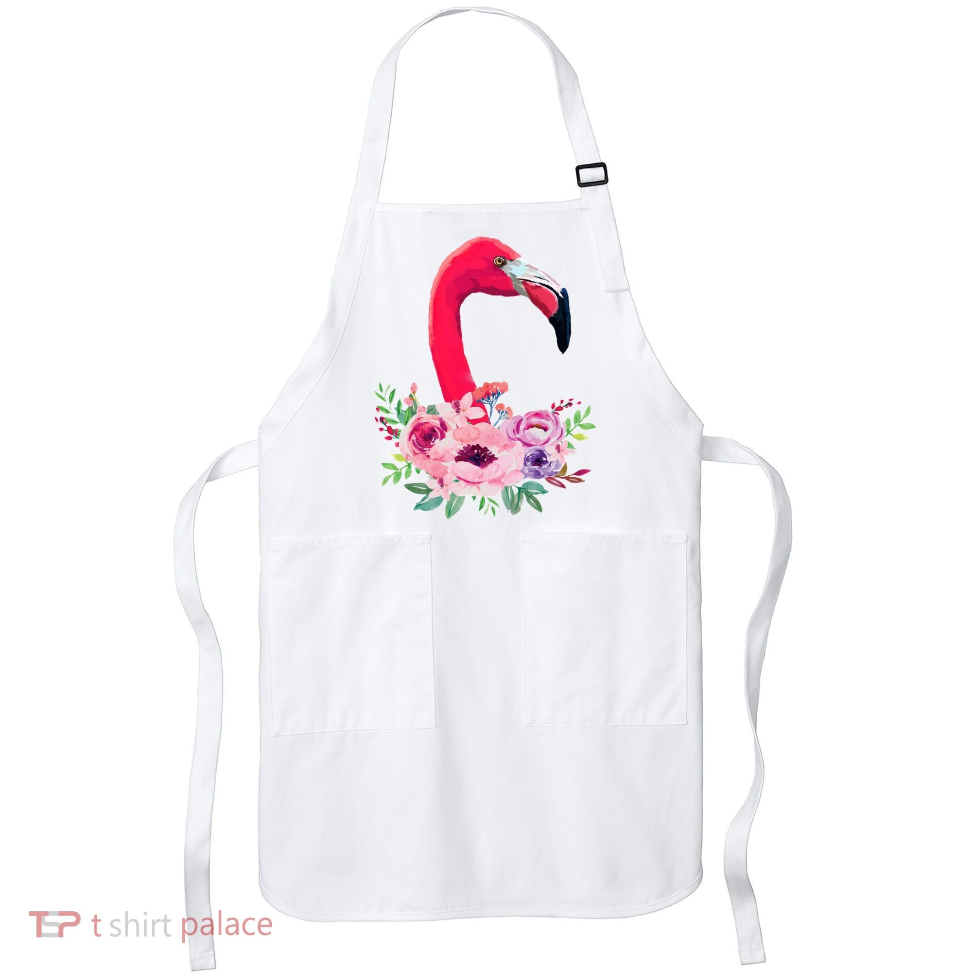 Flamingo Floral Art Apron