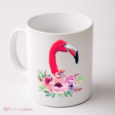 Flamingo Floral Art Coffee Mug
