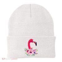 Flamingo Floral Art Beanie thumb 0