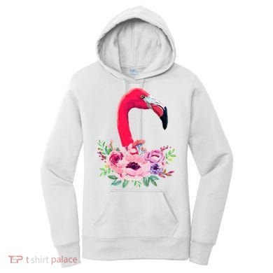 Flamingo Floral Art Women's Hoodie