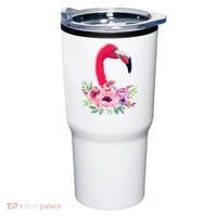 Flamingo Floral Art Tumbler thumb 0