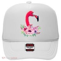 Flamingo Floral Art Hat thumb 0