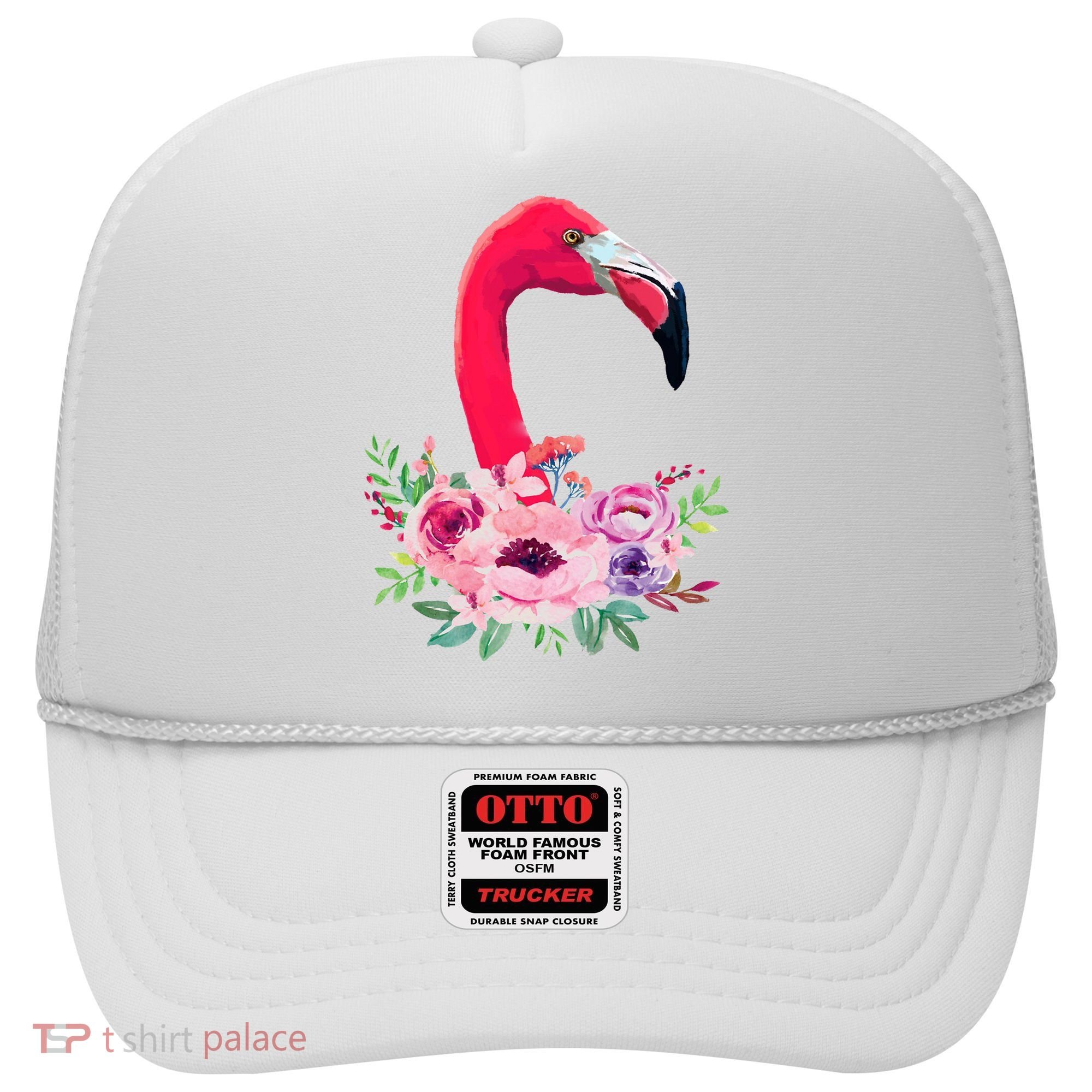 Flamingo Floral Art Hat
