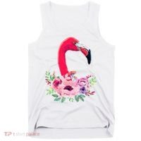 Flamingo Floral Art Tank Top thumb 0