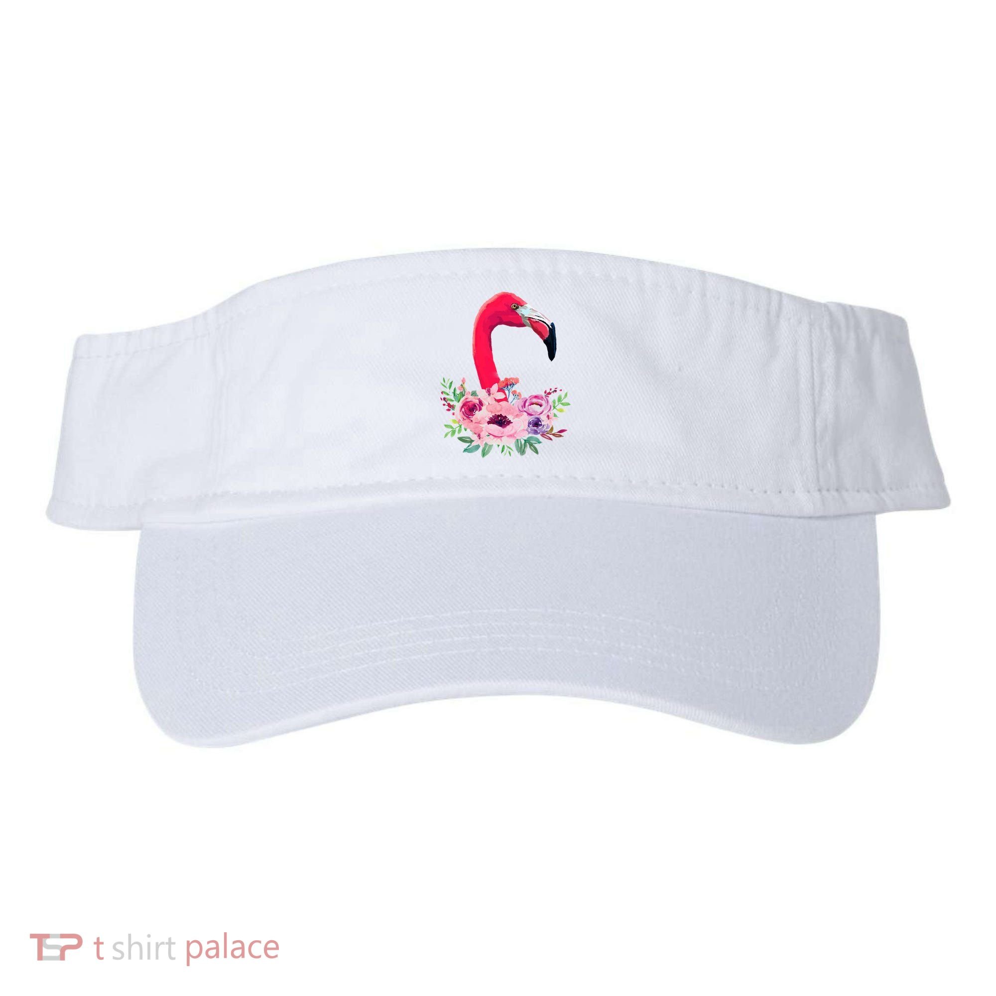 Flamingo Floral Art Visor