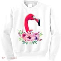 Flamingo Floral Art Kids Sweatshirt thumb 0
