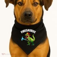 Future Firefighter Art For Fire Department Fireman USA-Made Doggie Bandana thumb 1