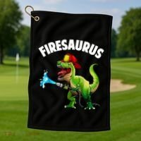 Future Firefighter Art For Fire Department Fireman Golf Towel thumb 1
