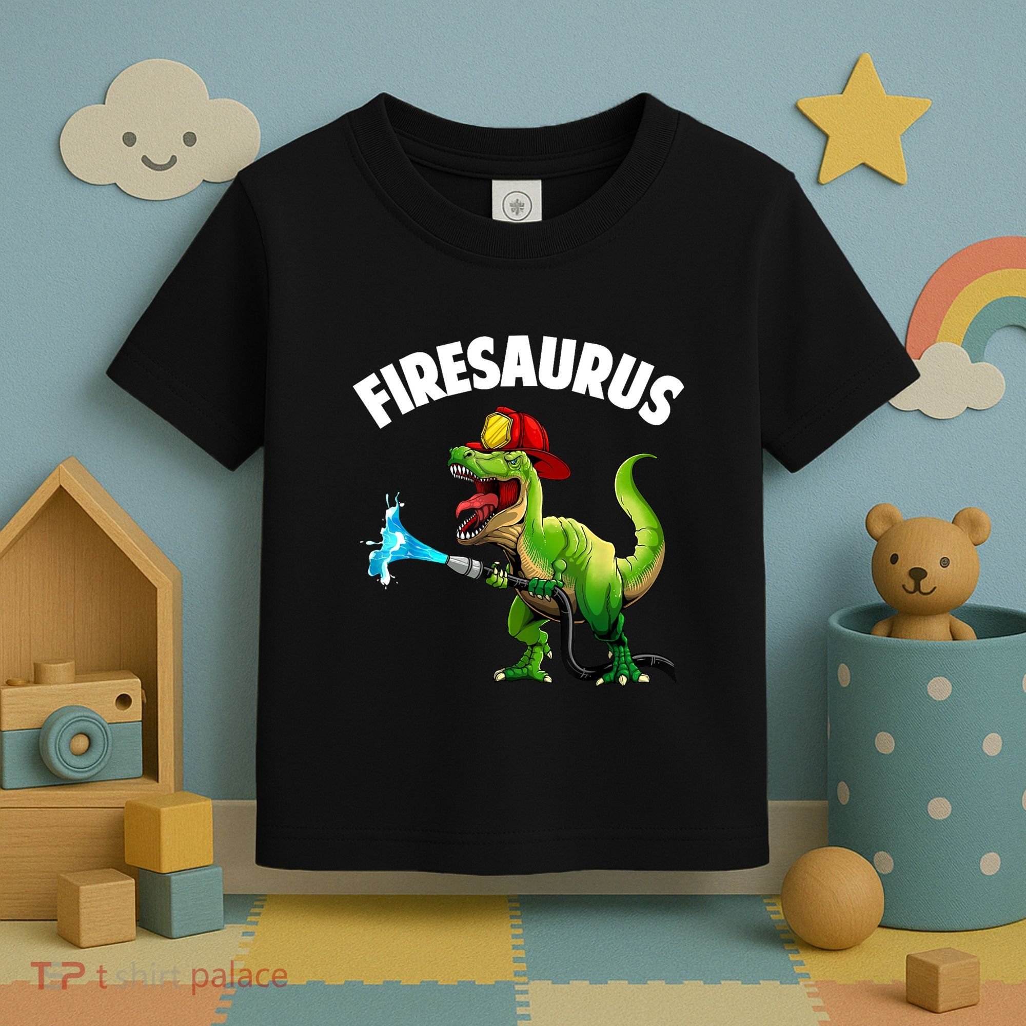 Future Firefighter Art For Fire Department Fireman Toddler T-Shirt