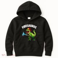 Future Firefighter Art For Fire Department Fireman Kids Hoodie thumb 0