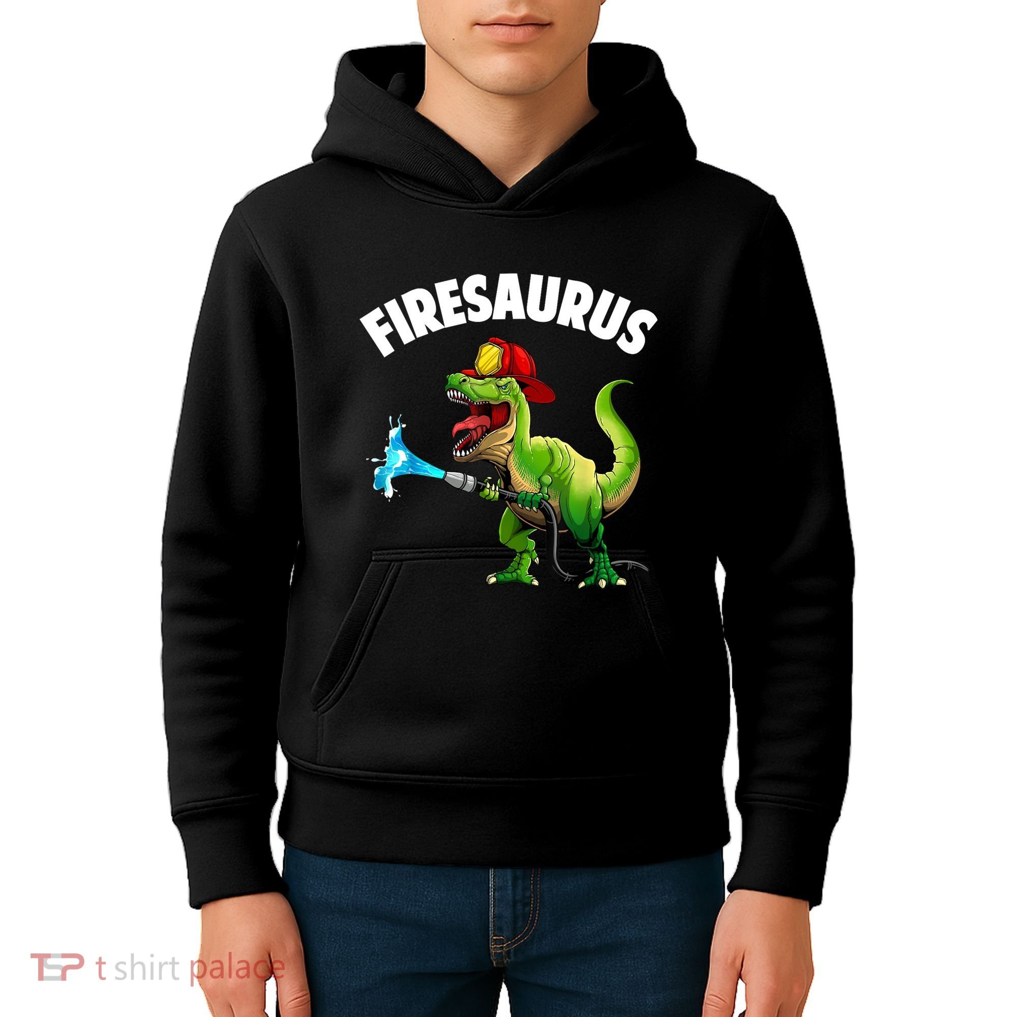 Future Firefighter Art For Fire Department Fireman Kids Hoodie