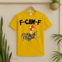 Funny Farm Animals F-Caw-F Chicken FCAWF Rooster Meme T-Shirt thumb 2