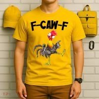 Funny Farm Animals F-Caw-F Chicken FCAWF Rooster Meme T-Shirt thumb 6