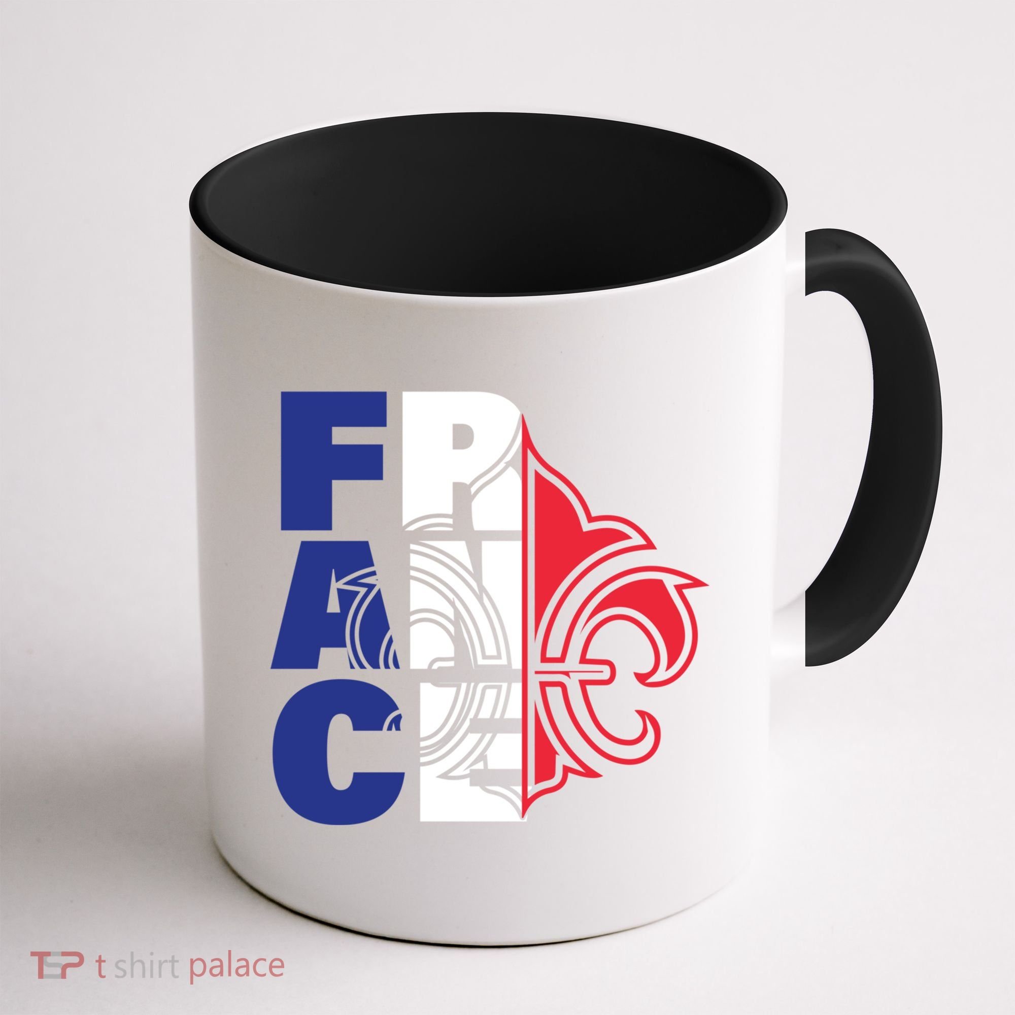 France Flag And Fleurdelis Patriotic Elegance Gift Coffee Mug