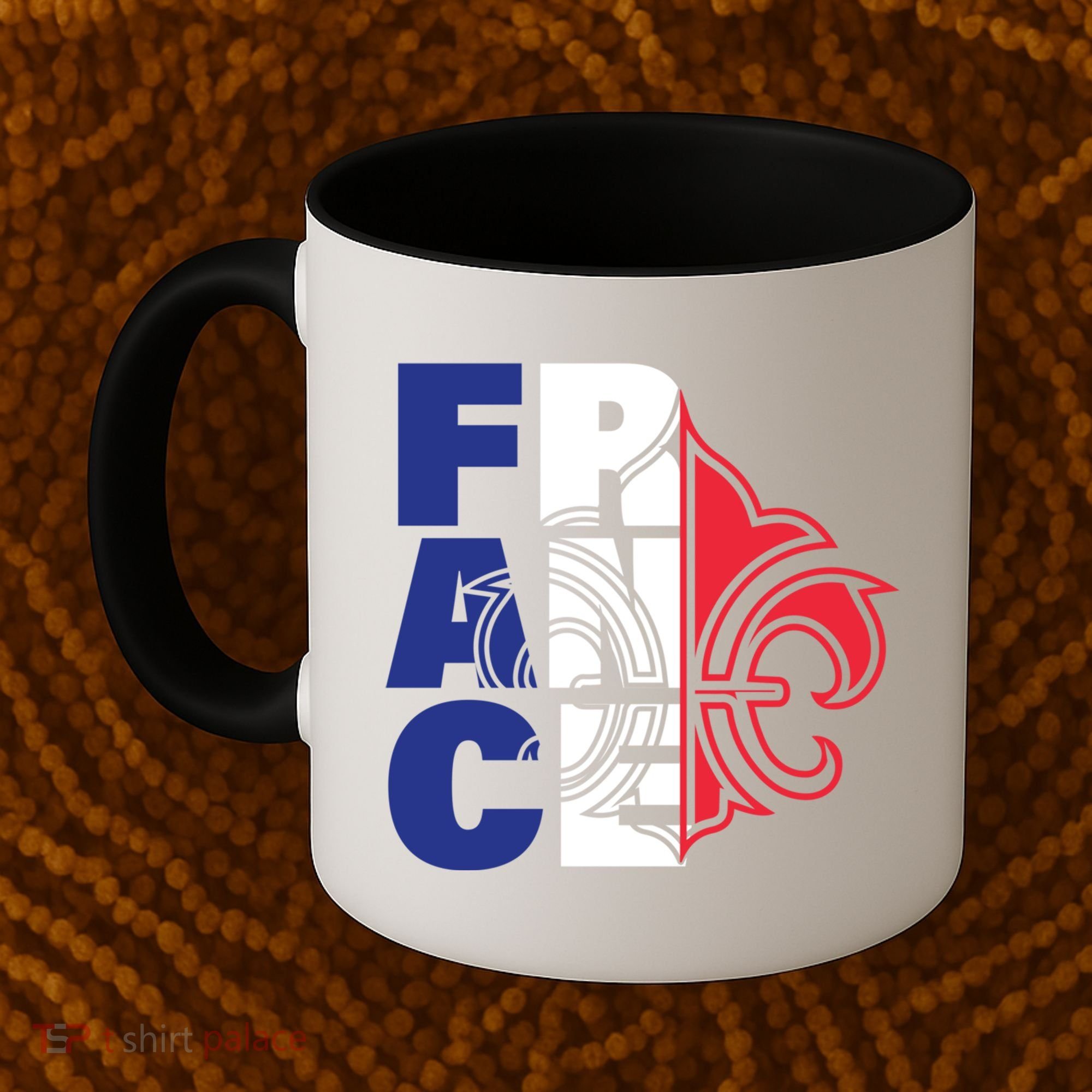 France Flag And Fleurdelis Patriotic Elegance Gift Coffee Mug