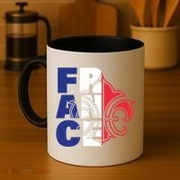 France Flag And Fleurdelis Patriotic Elegance Gift Coffee Mug thumb 4