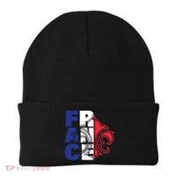 France Flag And Fleurdelis Patriotic Elegance Gift Beanie thumb 0