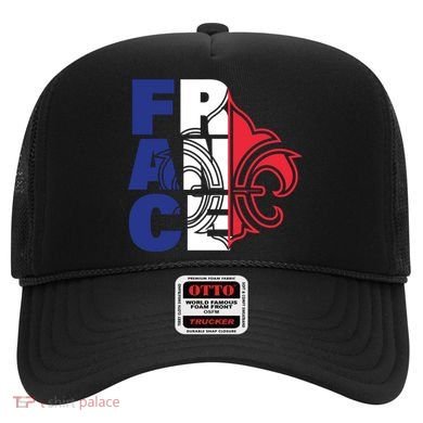 France Flag And Fleurdelis Patriotic Elegance Gift Hat