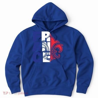 France Flag And Fleurdelis Patriotic Elegance Gift Hoodie