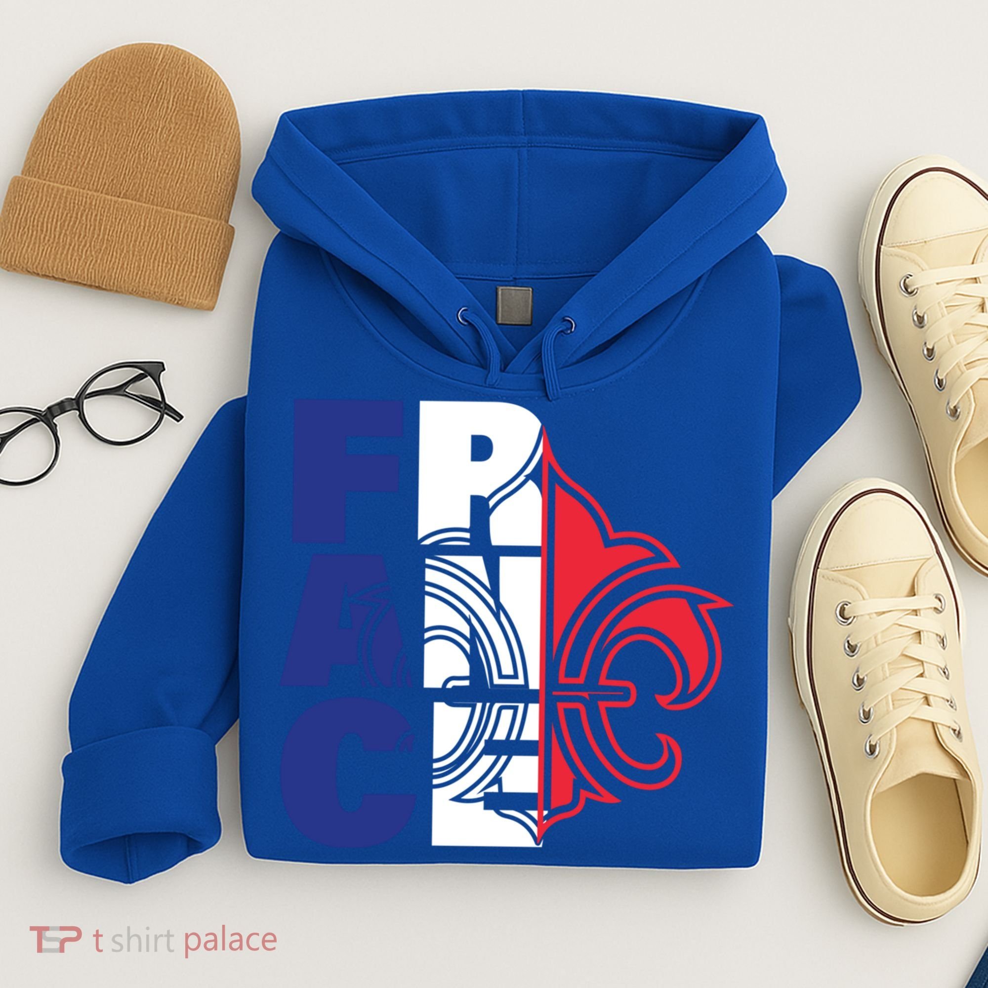 France Flag And Fleurdelis Patriotic Elegance Gift Hoodie