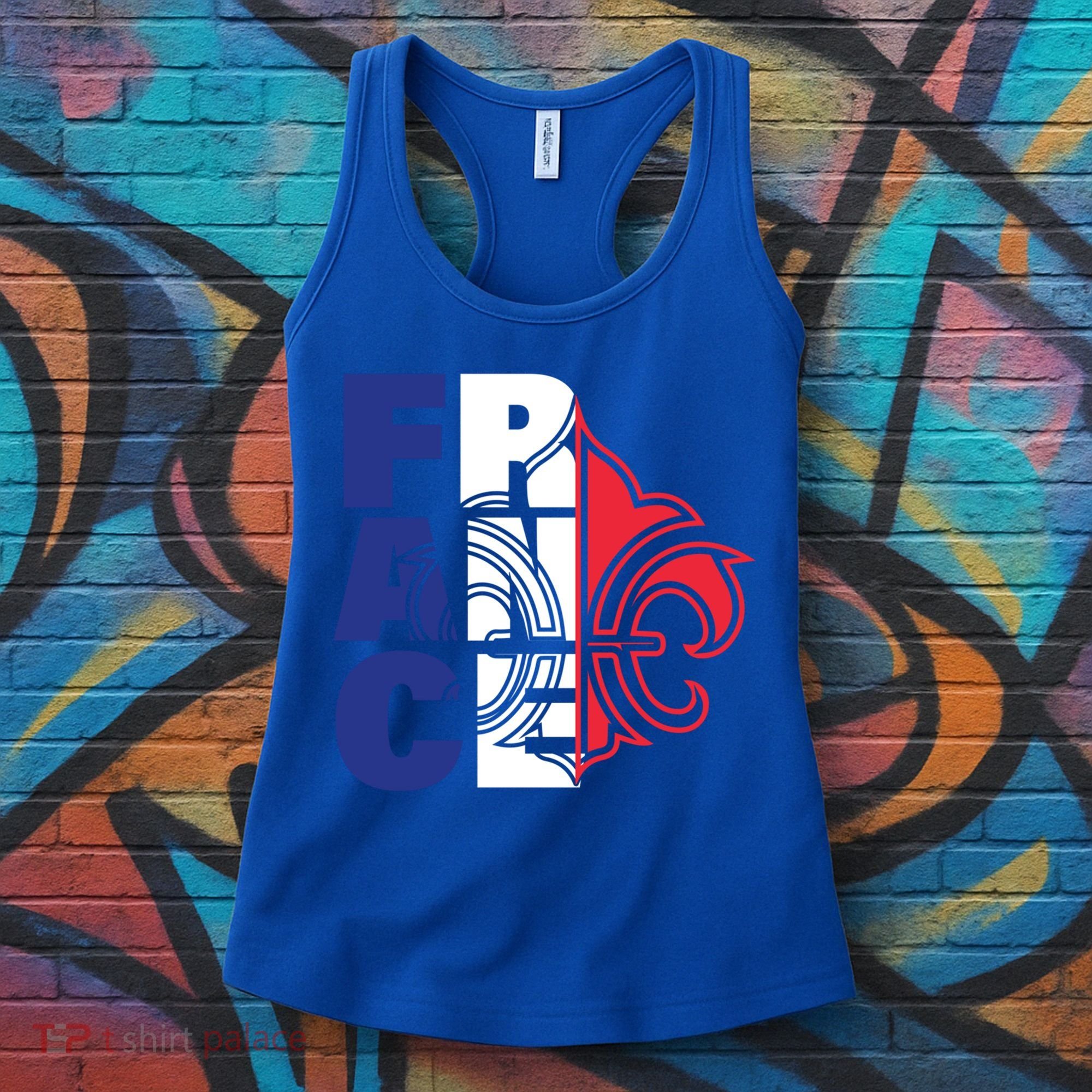 France Flag And Fleurdelis Patriotic Elegance Gift Women's Tank Top