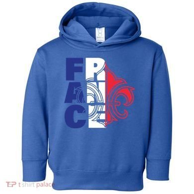 France Flag And Fleurdelis Patriotic Elegance Gift Toddler Hoodie