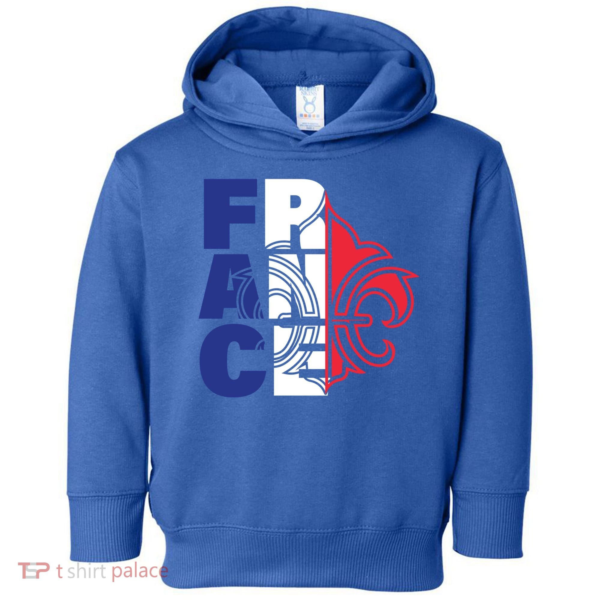 France Flag And Fleurdelis Patriotic Elegance Gift Toddler Hoodie