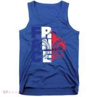 France Flag And Fleurdelis Patriotic Elegance Gift Tank Top thumb 0