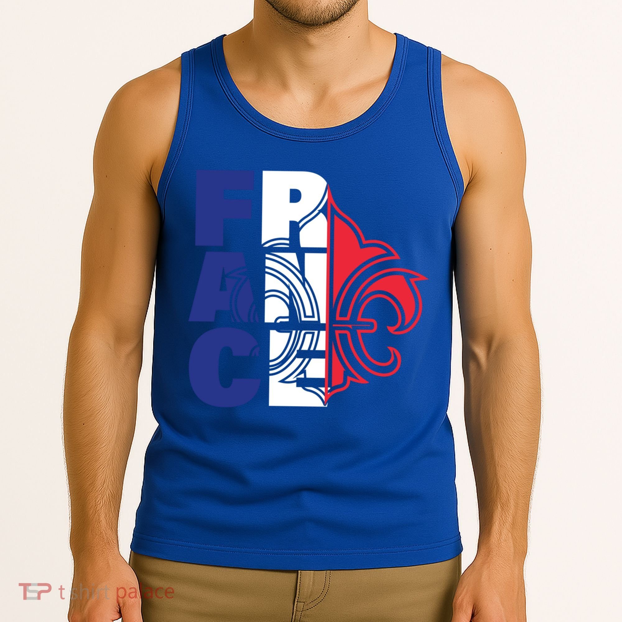 France Flag And Fleurdelis Patriotic Elegance Gift Tank Top