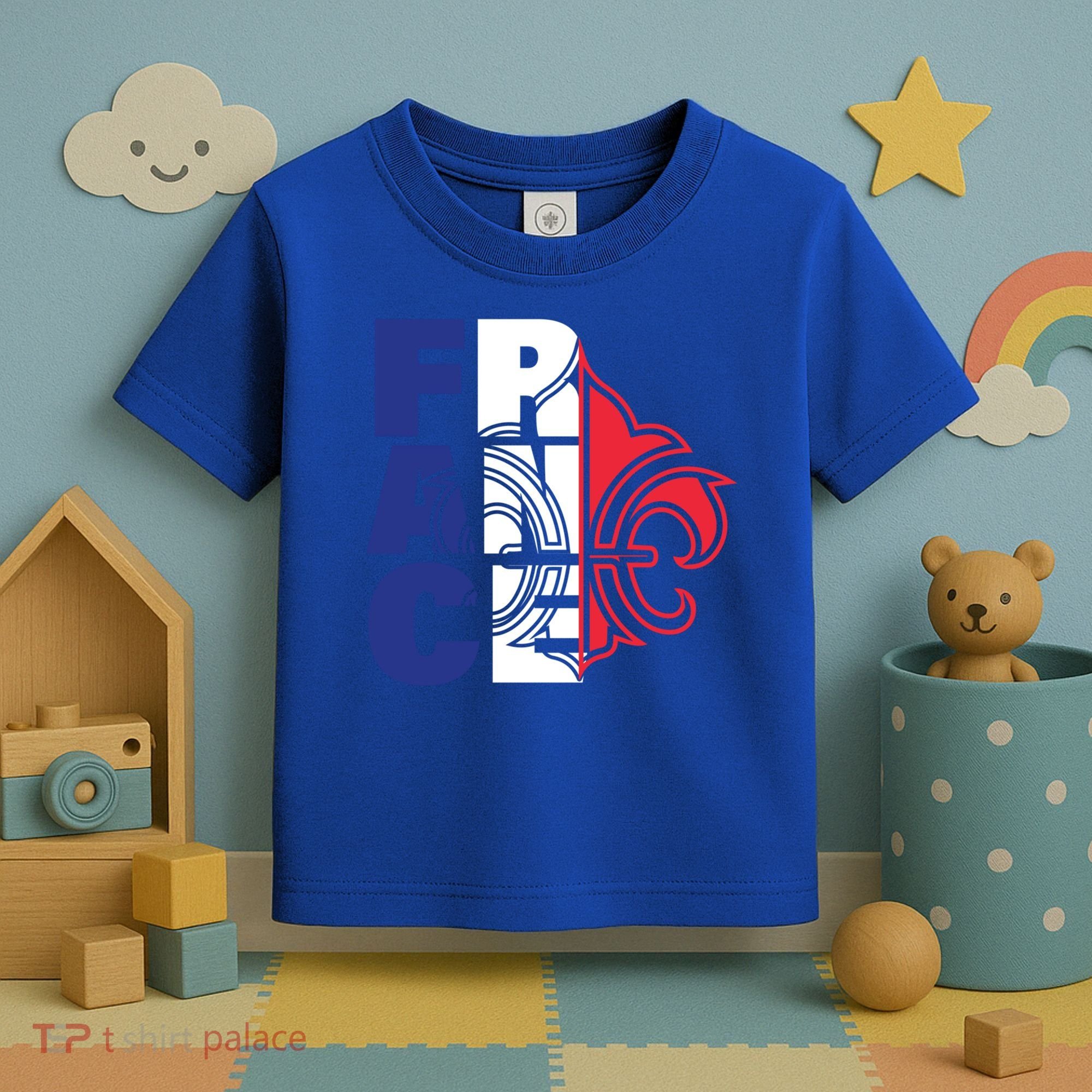 France Flag And Fleurdelis Patriotic Elegance Gift Toddler T-Shirt
