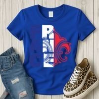France Flag And Fleurdelis Patriotic Elegance Gift Women's T-Shirt thumb 3