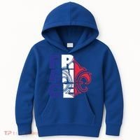 France Flag And Fleurdelis Patriotic Elegance Gift Kids Hoodie thumb 0