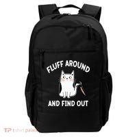 Funny Fluff Around And Find Out Sarcasm Backpack thumb 0