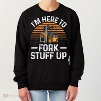 Funny Forklift Art For Women Certified Forklift Drivers Women's Sweatshirt thumb 0