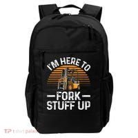Funny Forklift Art For Women Certified Forklift Drivers Backpack thumb 0