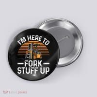 Funny Forklift Art For Women Certified Forklift Drivers Button thumb 0