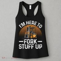 Funny Forklift Art For Women Certified Forklift Drivers Women's Tank Top thumb 3
