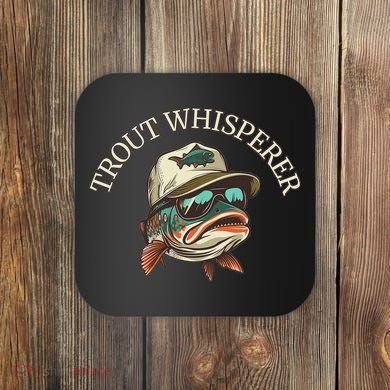 Fishing Fun Adventurous Trout Whisperer Coaster