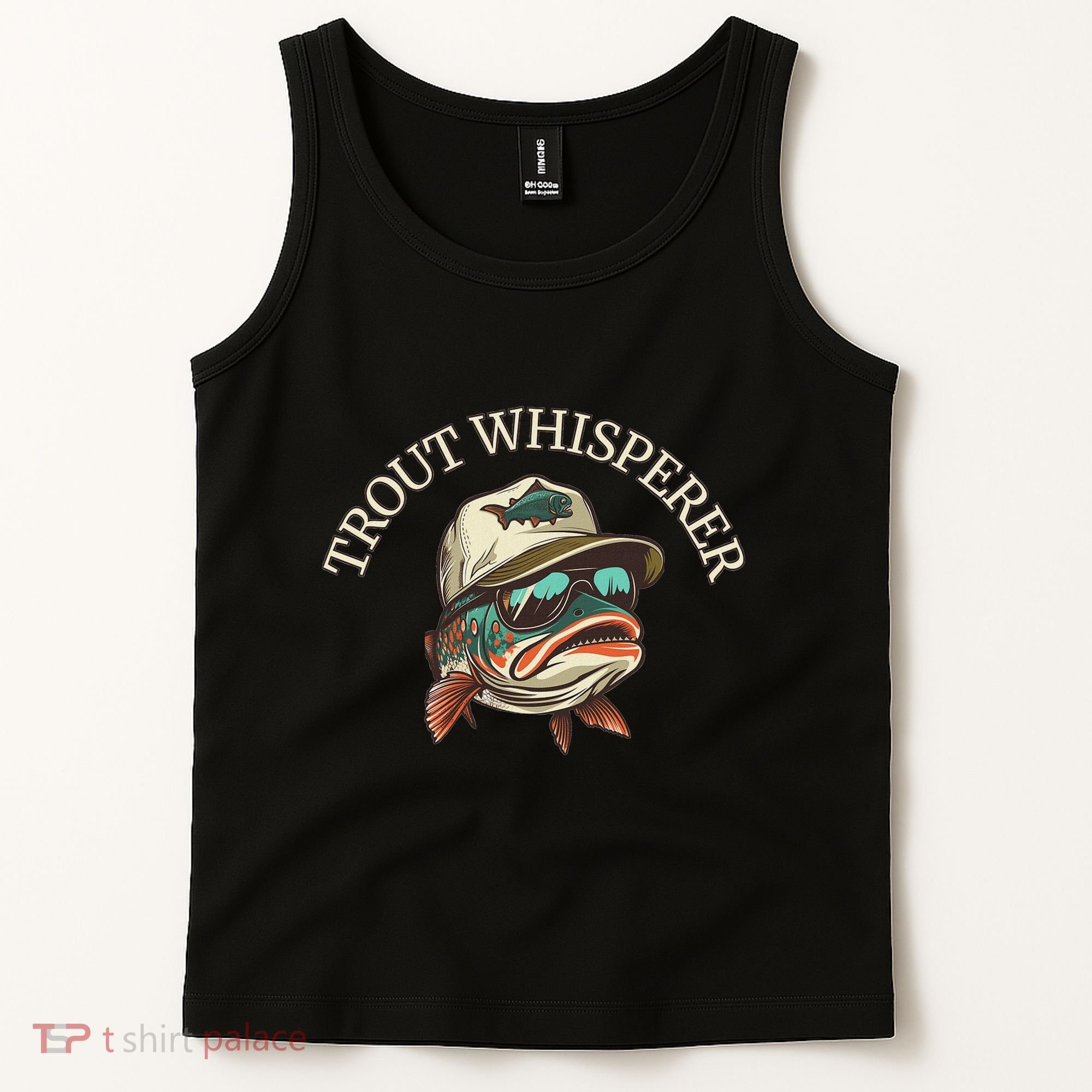 Fishing Fun Adventurous Trout Whisperer Tank Top