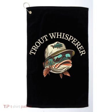 Fishing Fun Adventurous Trout Whisperer Golf Towel