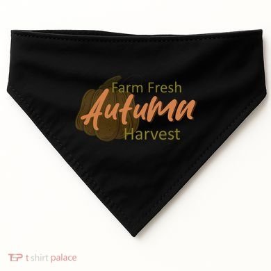 Farm Fresh Autumn Harvest Theme USA-Made Doggie Bandana
