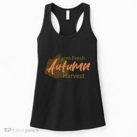 Farm Fresh Autumn Harvest Theme Women's Tank Top thumb 0