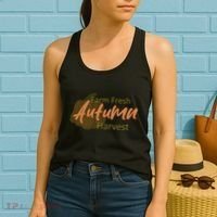Farm Fresh Autumn Harvest Theme Women's Tank Top thumb 2