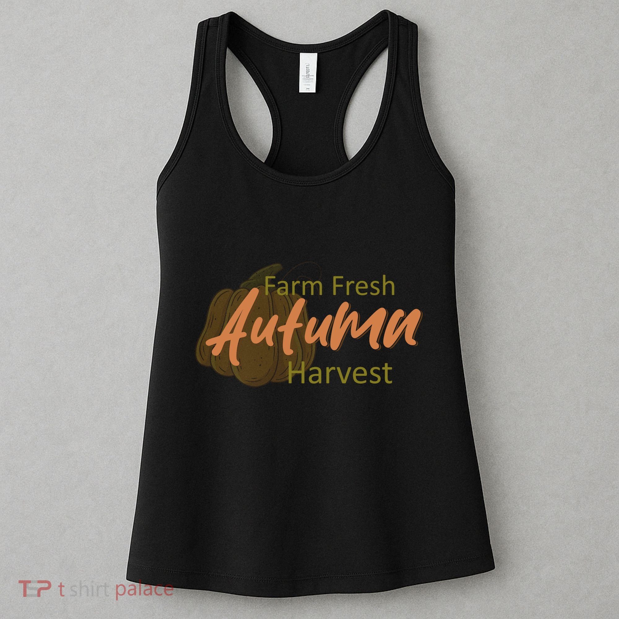 Farm Fresh Autumn Harvest Theme Women's Tank Top