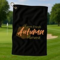 Farm Fresh Autumn Harvest Theme Golf Towel thumb 1